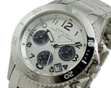 Marc Jacobs Marc Chronograph Silver Dial Silver Steel Strap Watch for Men - MBM3155