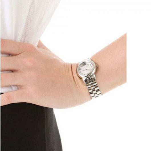 Marc Jacobs Marc Silver Dial Silver Steel Strap Watch for Women - MBM3173