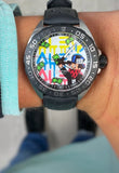 Tag Heuer Formula 1 Alec Monopoly Special Edition Black Rubber Strap Watch for Men - WAZ1117.FT8023
