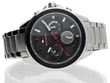 Tommy Hilfiger Aiden Chronograph Grey Dial Silver Steel Strap Watch For Men - 1791857