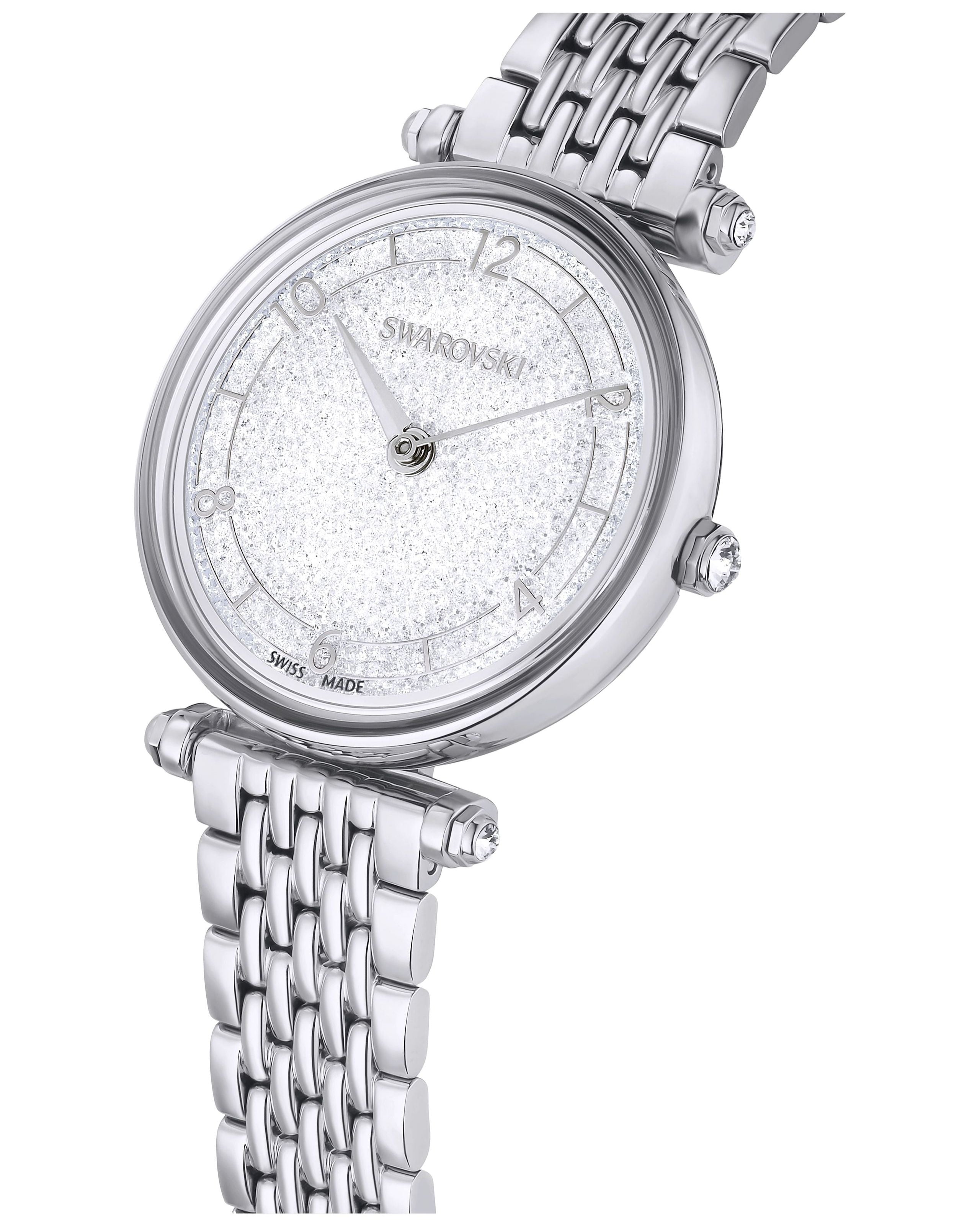 Swarovski Crystalline Wonder Silver Dial Silver Steel Strap Watch for Women - 5656929