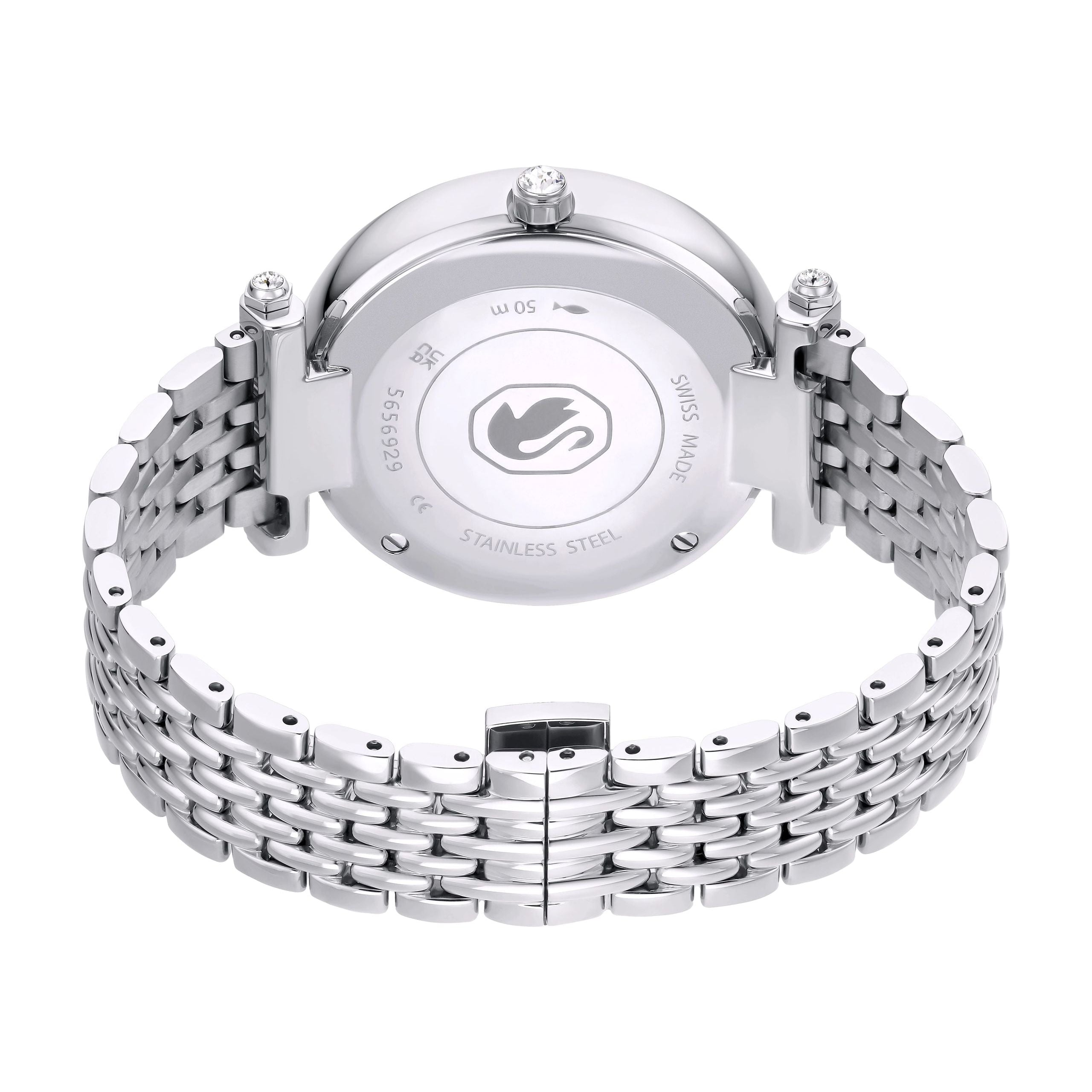 Swarovski Crystalline Wonder Silver Dial Silver Steel Strap Watch for Women - 5656929