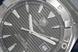 Tag Heuer Aquaracer Automatic Anthracite Grey Dial Silver Steel Strap Watch for Men - WAY2113.BA0928