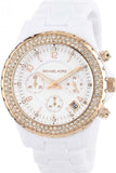 Michael Kors Ceramic White Dial White Steel Strap Watch for Women - MK5269