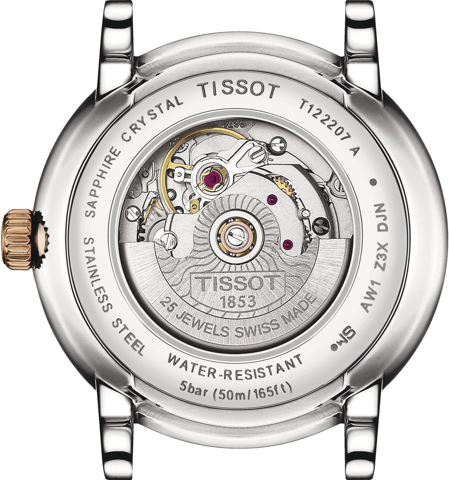 Tissot T Classic Carson Premium 30 White Dial Two Tone Steel Strap Watch for Women - T122.207.22.033.00