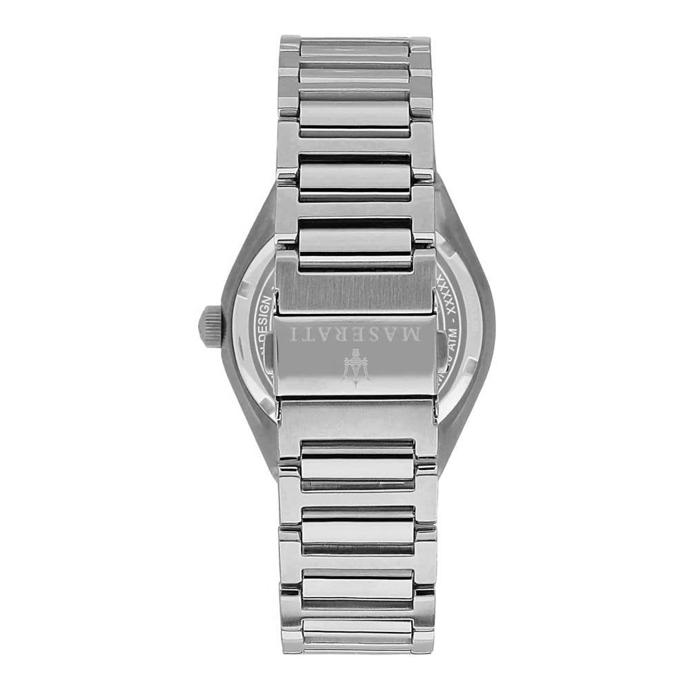 Maserati Triconic Quartz Blue Dial Silver Steel Strap Watch For Men - R8853139002
