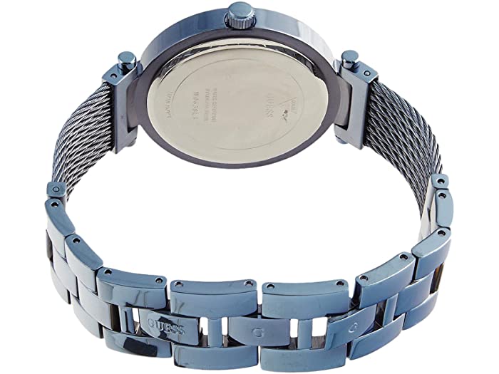 Guess Soho Diamonds Blue Dial Blue Mesh Bracelet Watch For Women - W0638L3