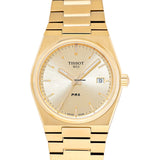 Tissot PRX Gold Dial Gold Steel Strap Watch for Men - T137.210.33.021.00