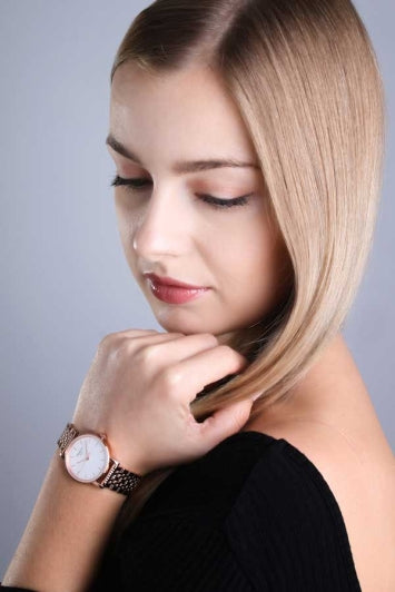 Tissot T Classic Everytime Small White Dial Rose Gold Mesh Bracelet Watch For Women - T109.210.33.031.00