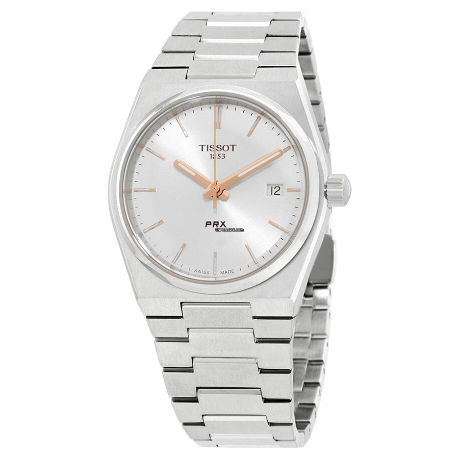 Tissot PRX Silver Dial Silver Steel Strap Watch For Women - T137.210.11.031.00