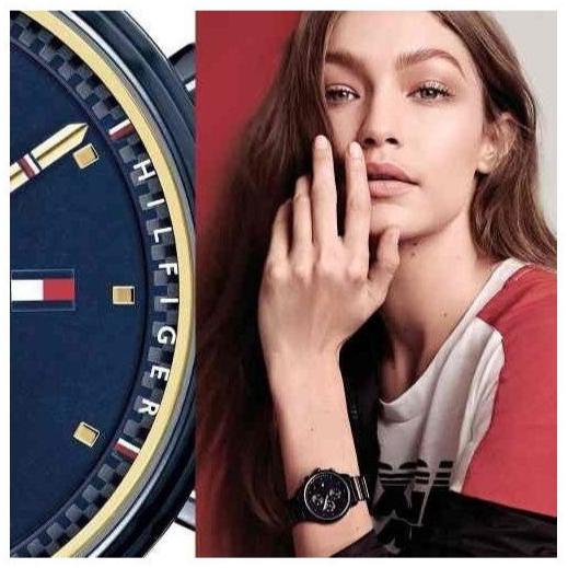 Tommy Hilfiger Blake Blue Dial Blue Steel Strap Watch for Women - 1781893