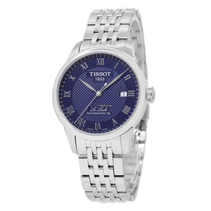 Tissot Le Locle Powermatic 80 Blue Dial Silver Steel Strap Watch For Men - T006.407.11.043.00