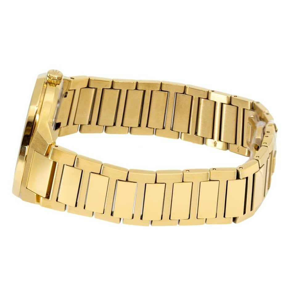 Maserati Stile Black Dial Gold Steel Strap Watch For Men - R8853142004