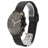 Tissot T Classic PR 100 Chronograph Anthracite Black Dial Black Mesh Bracelet Watch For Men - T101.417.23.061.00