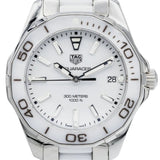 Tag Heuer Aquaracer Quartz White Dial Two Tone Steel Strap Watch Women - WAY131B.BA0914