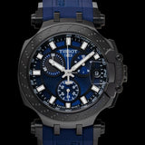 Tissot T Race Chronograph Blue Dial Blue Silicone Strap Watch For Men - T115.417.37.041.00