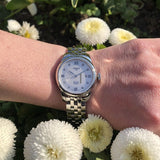 Tissot Le Locle Lady Automatic Diamonds Silver Dial Silver Steel Strap Watch For Women - T006.207.11.036.00