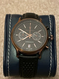 Maserati Legend Chronograph Black Dial Black Leather Strap Watch For Men - R8871638001