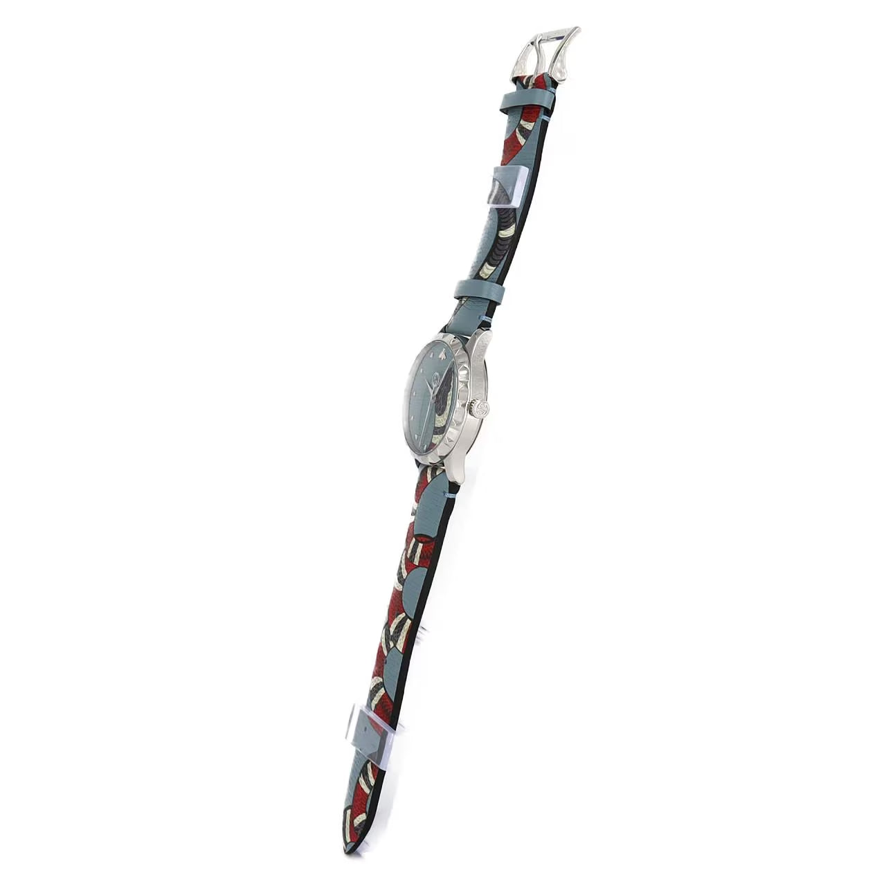 Gucci G Timeless Quartz Blue Dial Blue Leather Strap Watch For Men - YA1264080