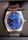 Tissot PRX Blue Dial Silver Steel Strap Watch For Men - T137.210.11.041.00