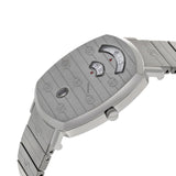 Gucci Grip Quartz Silver Dial Silver Steel Strap Watch For Women - YA157401