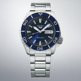 Seiko 5 Sports Automatic Blue Dial Silver Steel Strap Watch for Men - SRPK97K1