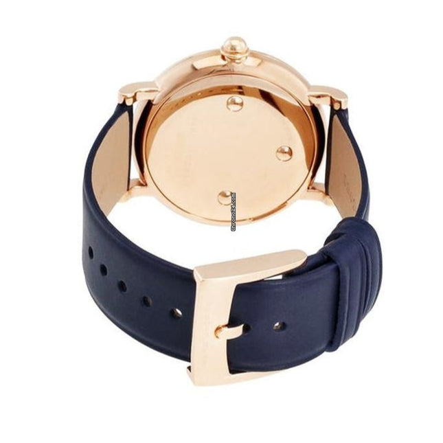 Marc Jacobs Roxy Navy Blue Dial Blue Leather Strap Watch for Women - MJ1534