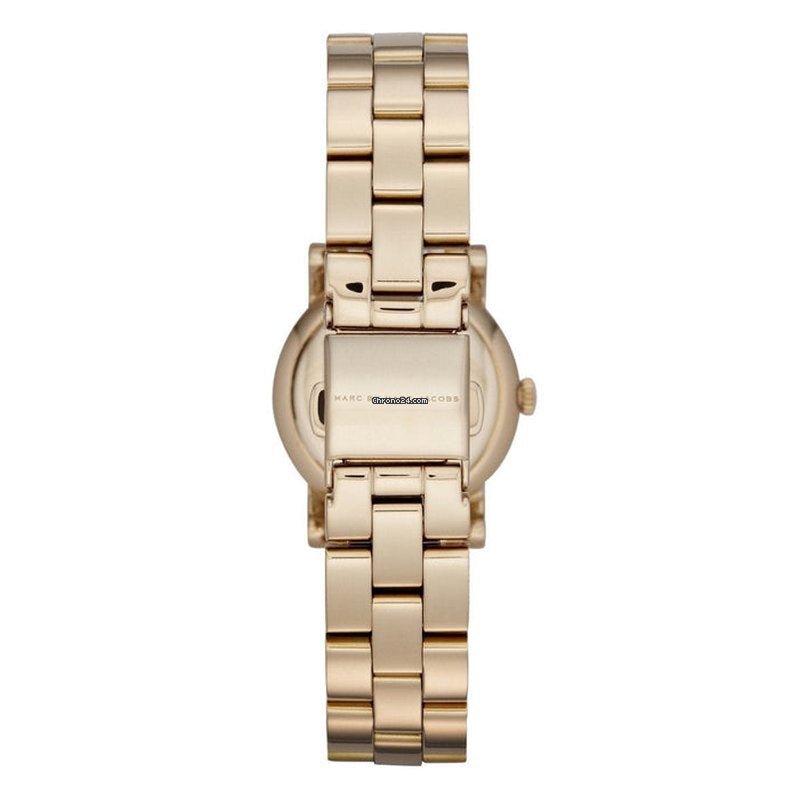 Marc Jacobs Amy Dexter Gold Dial Gold Steel Strap Watch for Women - MBM3218