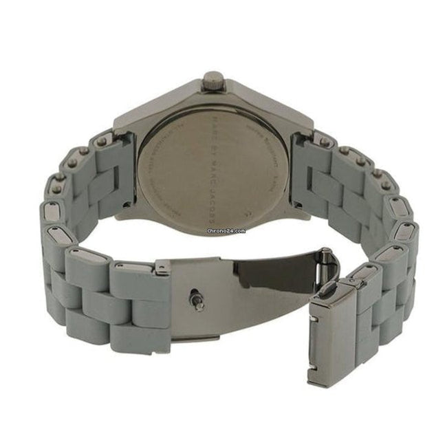 Marc Jacobs Pelly Grey Dial Grey Silicone Strap Watch for Women - MBM2539