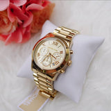 Michael Kors Cooper Gold Dial Gold Steel Strap Watch for Women - MK6274