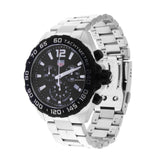 Tag Heuer Formula 1 Chronograph Black Dial Silver Steel Strap Watch for Men - CAZ1010.BA0842