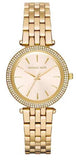 Michael Kors Darci Gold Dial Gold Steel Strap Watch for Women - MK3430