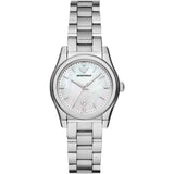 Emporio Armani Federica Mother of Pearl Dial Silver Steel Strap Watch For Women - AR11557