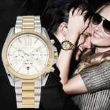 Michael Kors Bradshaw Silver Dial Two Tone Steel Strap Watch for Women - MK5627