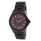 Marc Jacobs Pelly Black Dial Black Silicone Strap Watch for Women - MBM2530