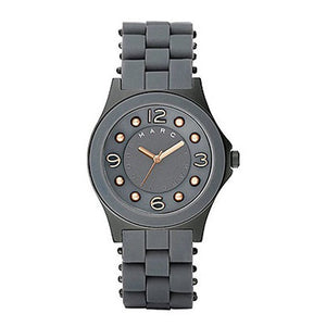 Marc Jacobs Pelly Grey Dial Grey Silicone Strap Watch for Women - MBM2537