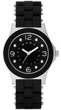 Marc Jacobs Pelly Black Dial Black Silicone Strap Watch for Women - MBM2541