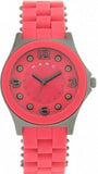 Marc Jacobs Pelly Red Dial Red Silicone Strap Watch for Women - MBM2590