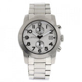 Marc Jacobs Larry Chronograph White Dial Silver Steel Strap Watch for Men - MBM5030