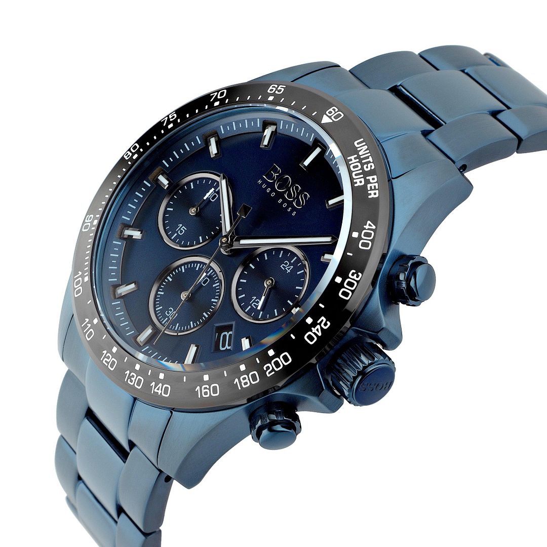 Hugo Boss Hero Sport Lux Blue Dial Blue Steel Strap Watch for Men - 1513758