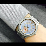 Michael Kors Madelyn Quartz Blue Dial Silver Steel Strap Watch For Women - MK6286