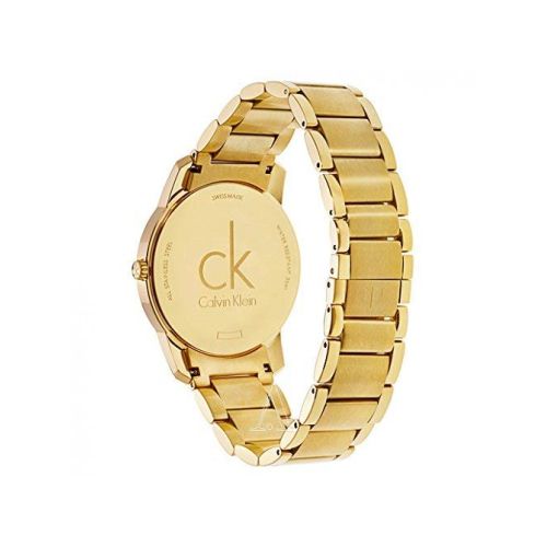 Calvin Klein City Silver Dial Gold Steel Strap Watch for Men - K2G21546