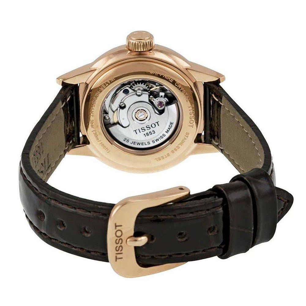 Tissot T Classic Carson White Dial Brown Leather Strap Watch For Women - T085.207.36.013.00