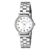 Marc Jacobs Baker Dexter White Dial Silver Steel Strap Watch for Women - MBM3423