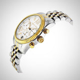 Michael Kors Lexington Silver Dial Two Tone Steel Strap Watch for Women - MK5955