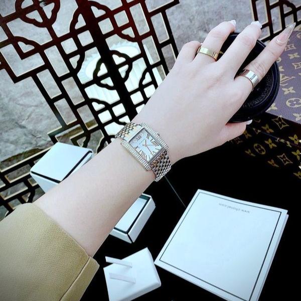 Michael Kors Emery Three-Hand White Dial Two Tone Steel Strap Watch for Women - MK4744