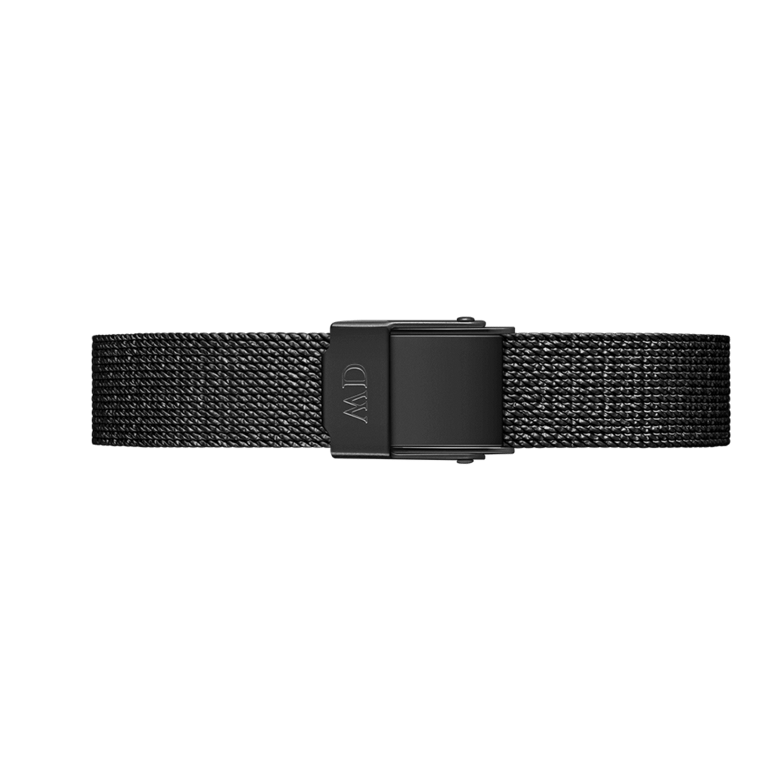 Daniel Wellington Quadro Pressed Ashfield Black Dial Black Mesh Strap Watch for Women - DW00100467