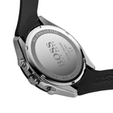 Hugo Boss Velocity Black Dial Black Leather Strap Watch for Men - 1513716