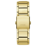Guess Trend Analog Green Dial Gold Steel Strap Watch For Men - GW0624G2