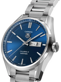 Tag Heuer Carrera Automatic Blue Dial Silver Steel Strap Watch for Men - WAR201E.BA0723